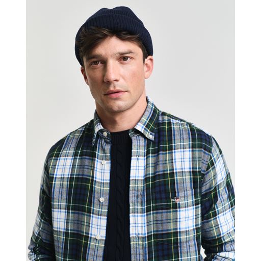 GANT Checked Flannel Skjorte, Tartan Green, XL