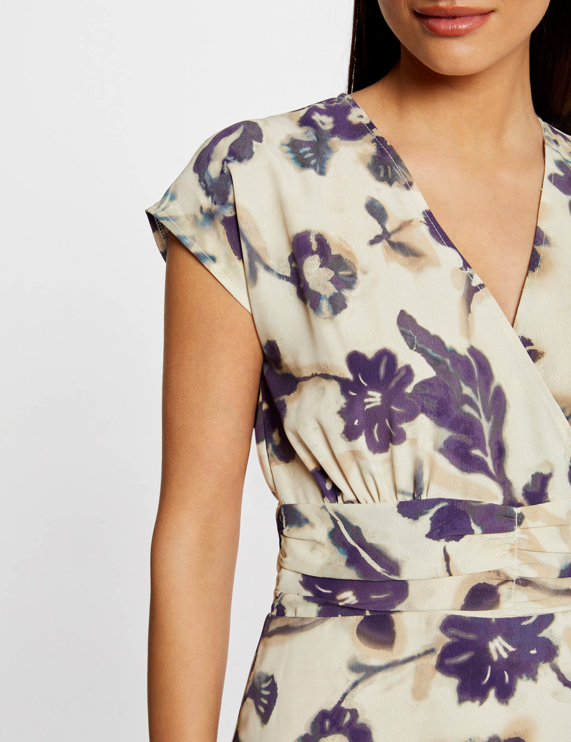 Robe ajustée imprimé floral multico femme - multico