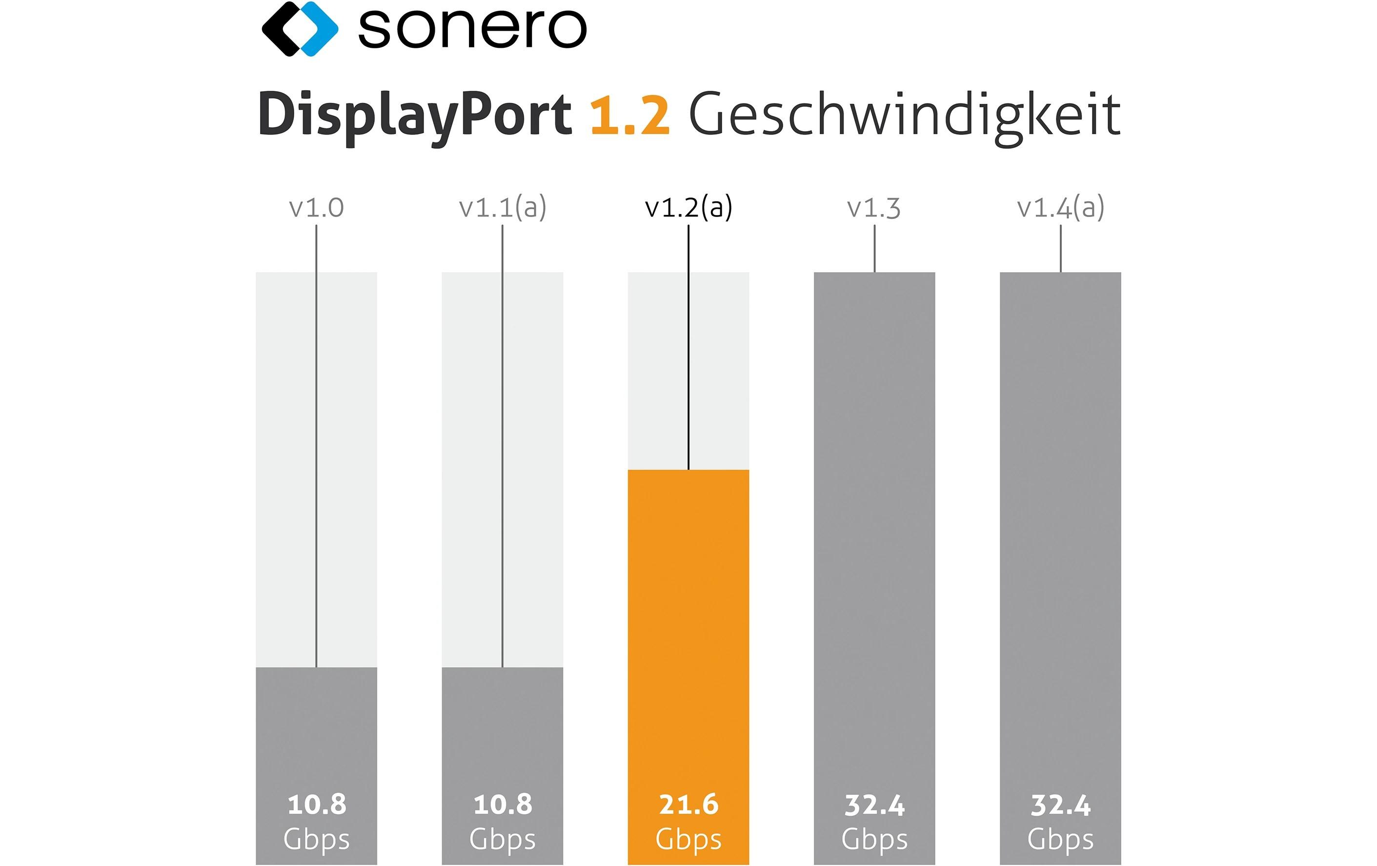 Adapterkabel USB Type-C - DisplayPortUSB-C auf DisplayPort Adapter - 4K60, 21.6 GBps – grau/schwarz - 0.10m
