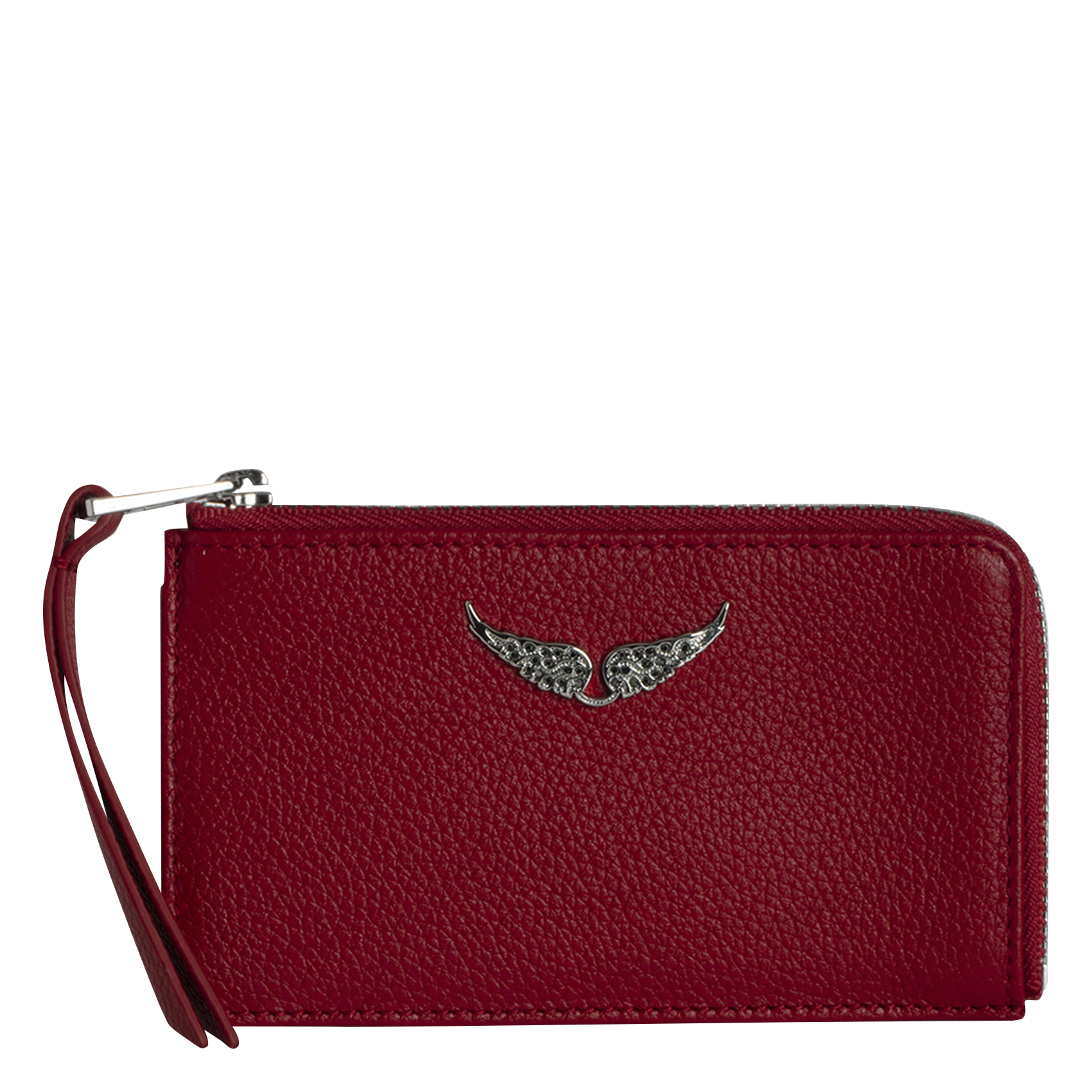 ZV CARD - Porte-cartes en cuir velours | Rose