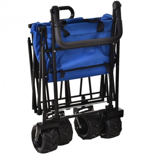 Carrinho de carga dobrável, azul