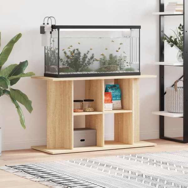 vidaXL Akvariumstativ sonoma eik 100x40x60 cm konstruert tre