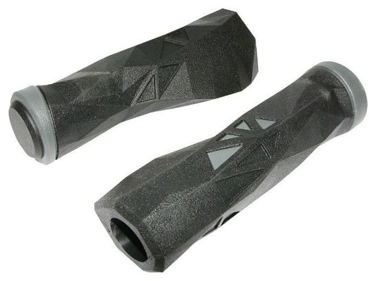 Poignee Vtt Newton Probike Noir-Gris L130Mm (Paire)