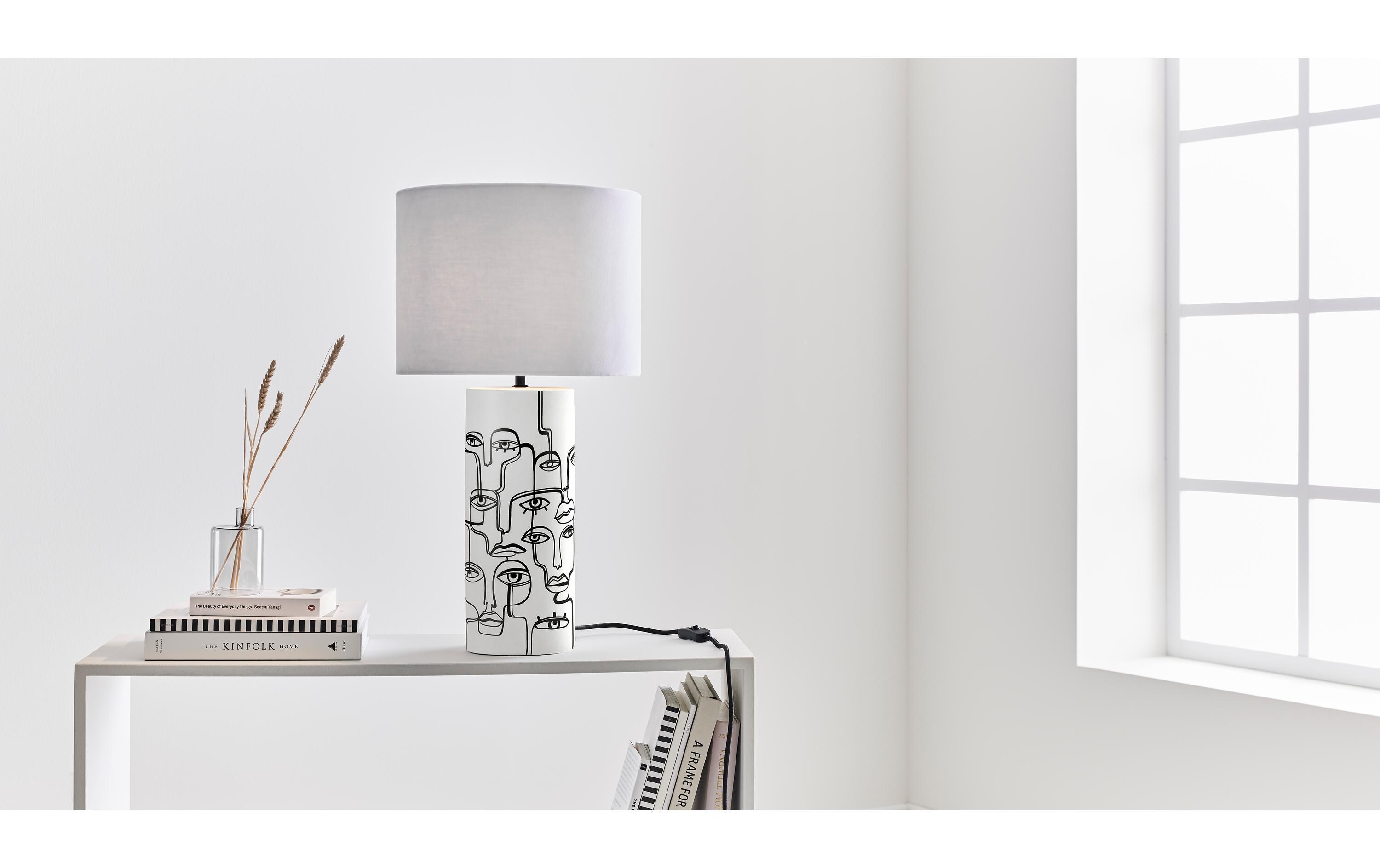 Tischleuchte Family 1L, E27, 60 W, Weiss<br>Wohnraumleuchte