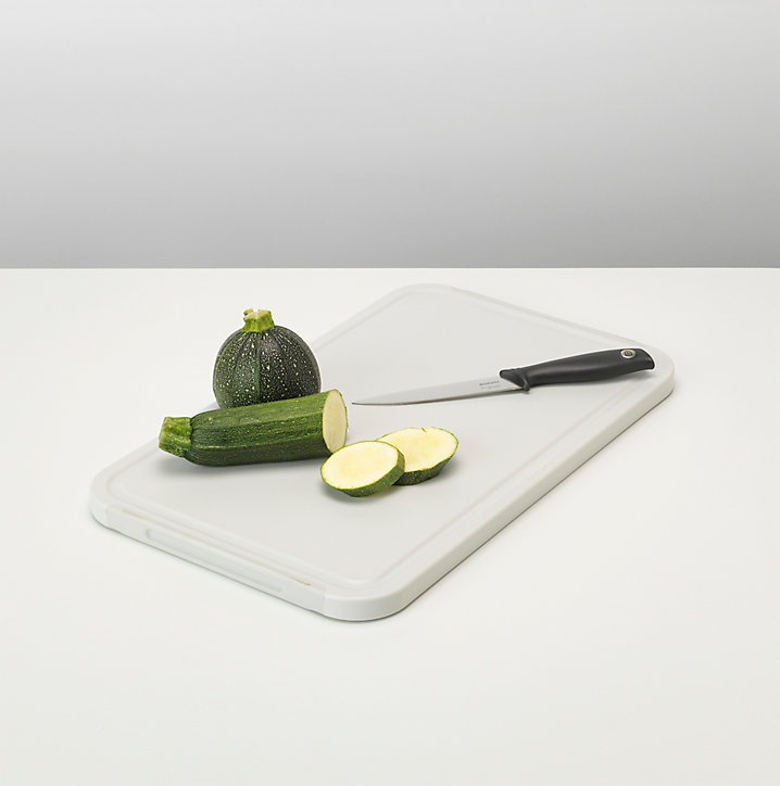 Planche à découper rectangulaire en plastique Brabantia Tasty+ gris clair