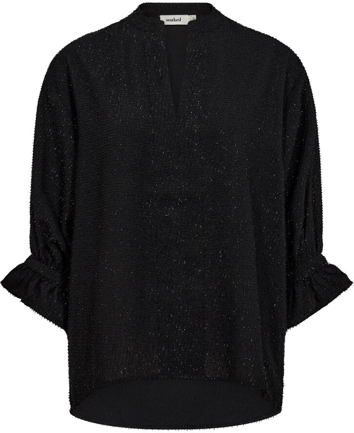 Soaked in Luxury SLVina Amily Blouse 3/4 Black