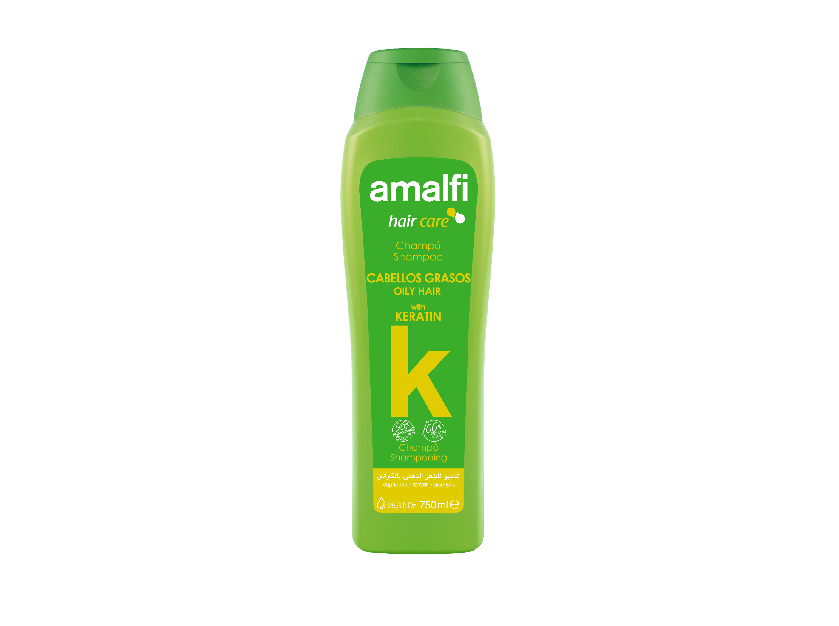 CHAMPÔ AMALFI CABELOS OLEOSOS 750ML