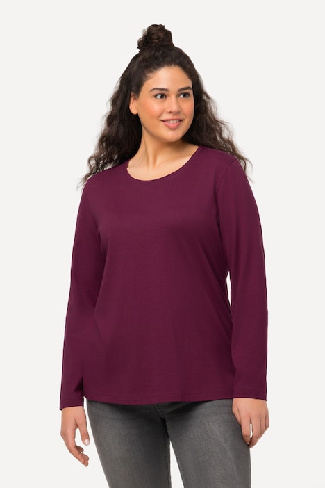 Shirt, Slim, Rundhalsausschnitt, Langarm