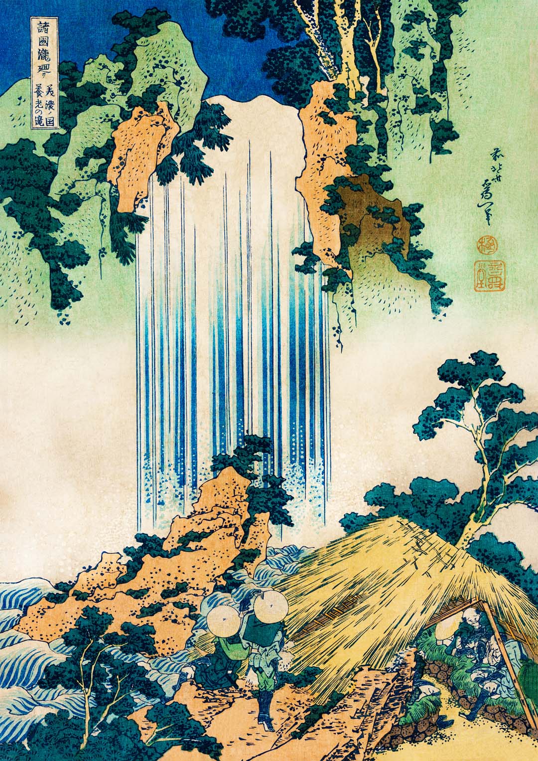 Yoro Wasserfall von Hokusai