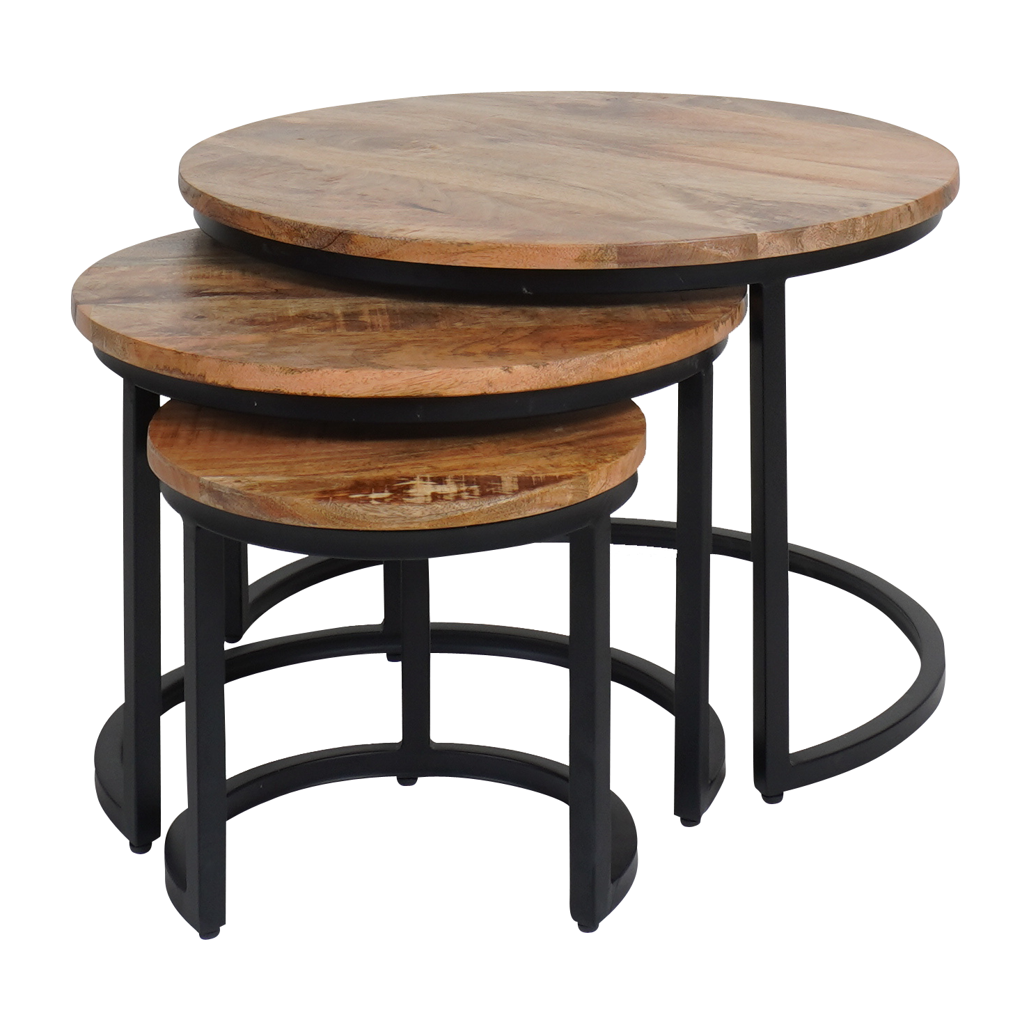 Salontafel Erjan Naturel - Set van 3