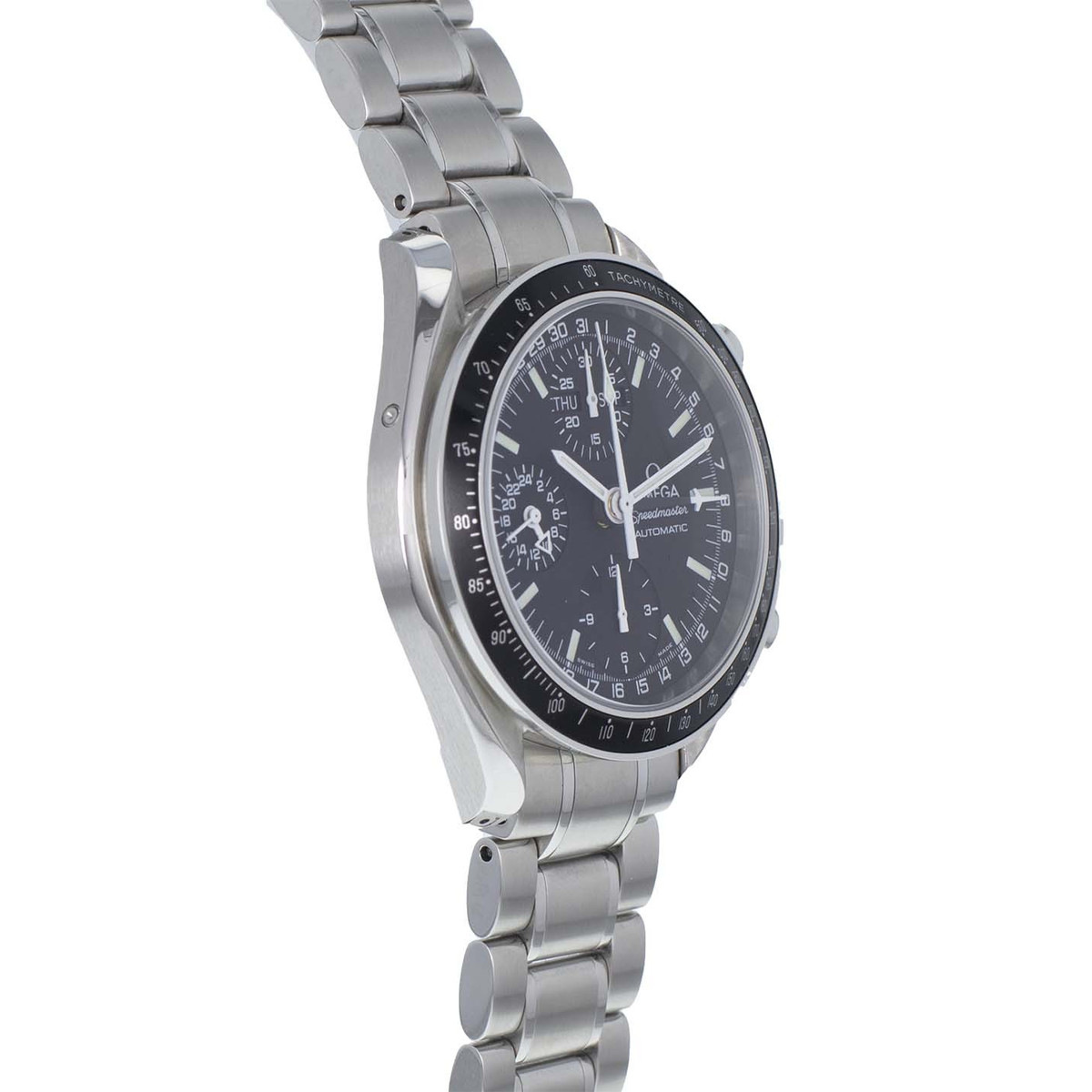 Montre d'occasion Omega Speedmaster homme chronographe automatique acier