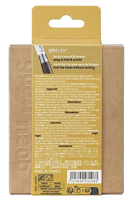 OPINEL - COUTEAU OPTIFLEX N 6 NOYER NOIR