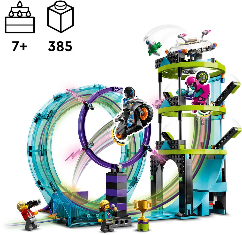 LEGO®CITY 60361  - LE DEFI ULTIME DES MOTARDS CASCADEURS