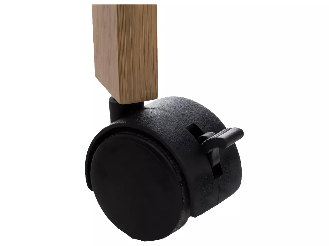 Desserte roulante de cuisine en Bambou H 90 cm