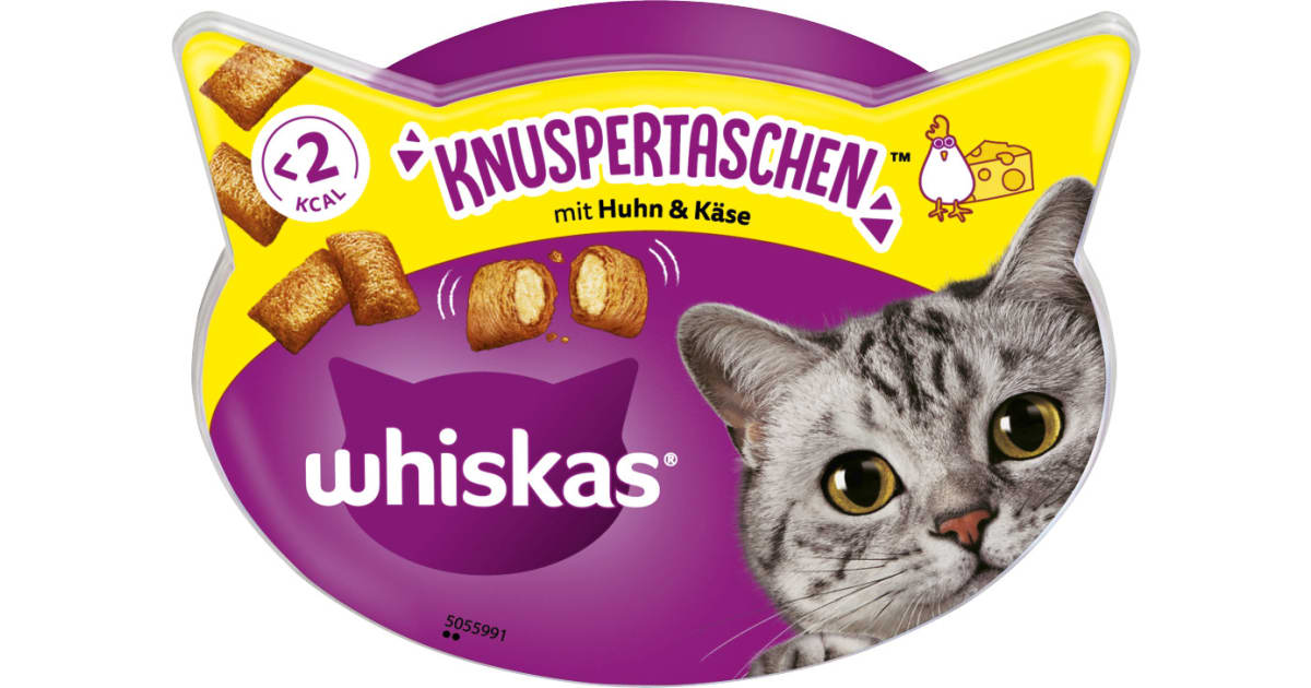 WHISKAS Knuspertaschen mit Huhn & Käse