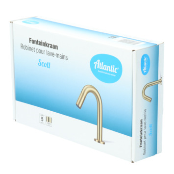 Atlantic fonteinkraan Scott met draaiknop Messing