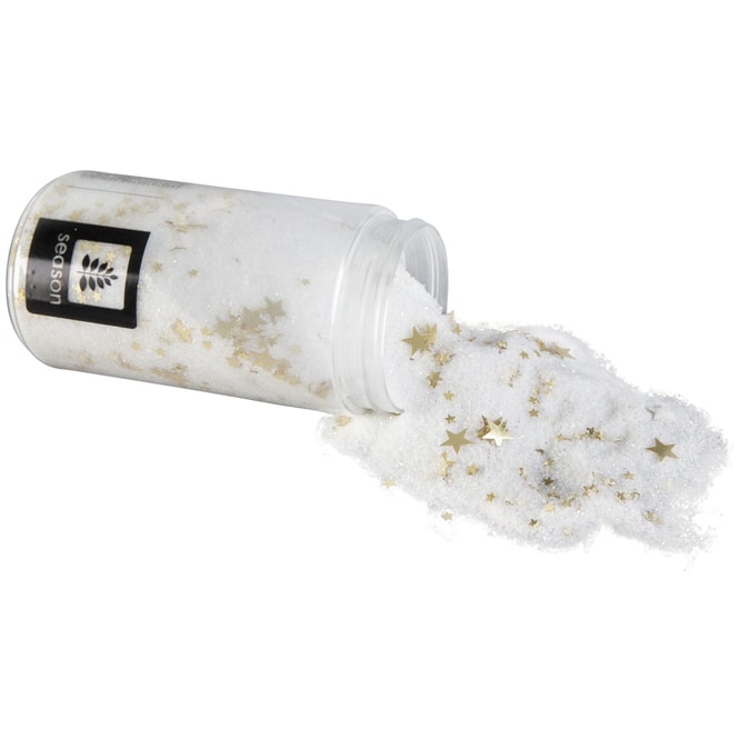 Dekosand - weiß/gold - 370 ml