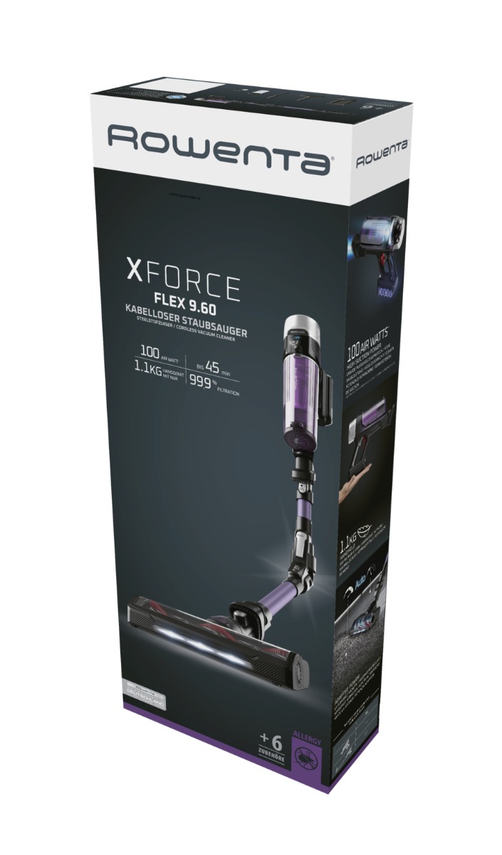Rowenta X Force Flex 9.60 Steelstofzuiger Allergy