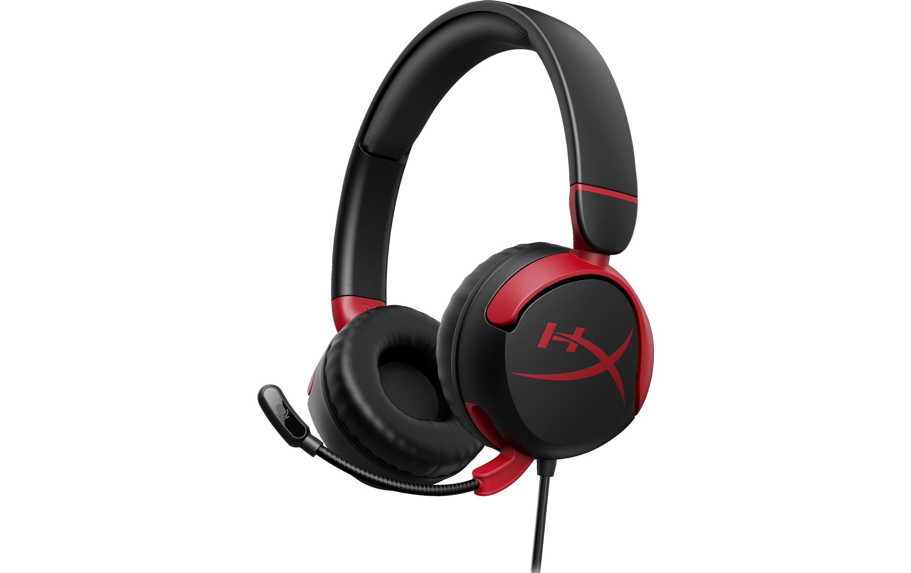 Headset Cloud Mini Rot/SchwarzKomfortables Kinder-Gaming-Headset für PC und Spielkonsolen