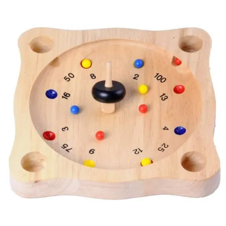 Carl Weible Tiroler Roulette Holz ca. 22x22cm