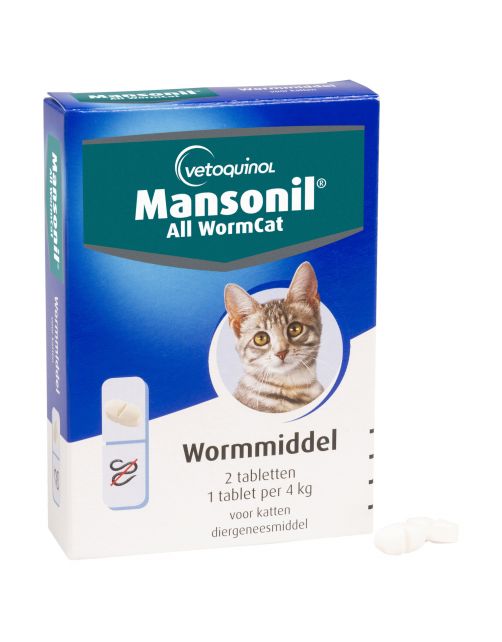 Mansonil All Worm Tablet Cat Small - Anti wormenmiddel