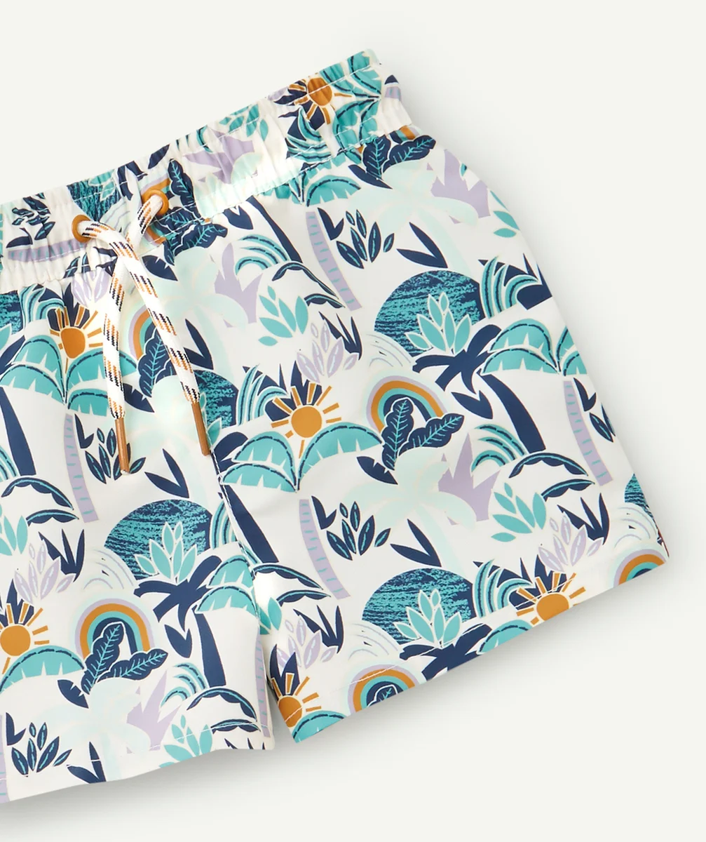 SHORT DE BAIN BÉBÉ GARÇON IMPRIMÉ ET EN FIBRES RECYCLÉES