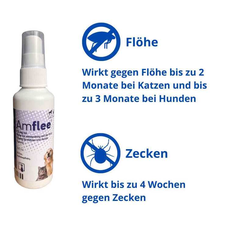 Amflee Spray für Katzen und Hunde, 100 ml