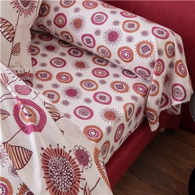Linge de lit à fleurs