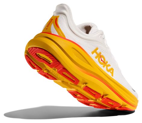 Chaussures Running Hoka Bondi 9 Blanc/Jaune Femme