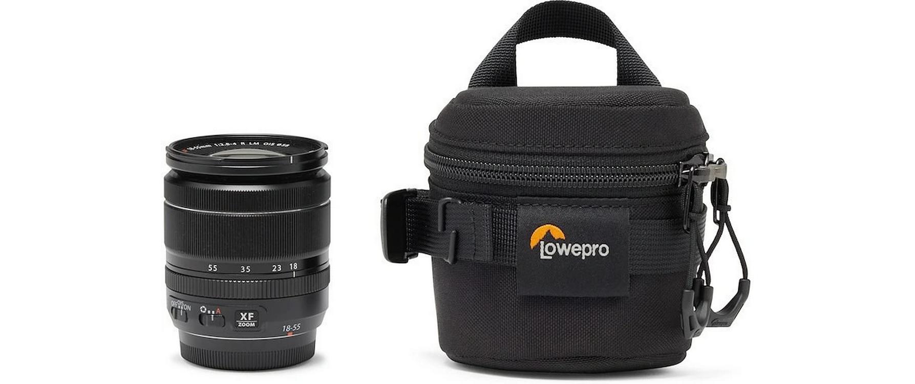 Objektivtasche ProTactic LCS 8 x 8 IIIGepolsterte Tasche mit Zurrgurt für Objektive bis zu 8 cm Durchmesser und 8 cm Länge