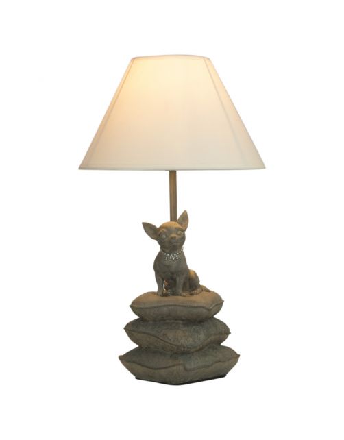 Happy-House Lamp Chihuahua - Hondencadeau - 22x22x41 cm Beige