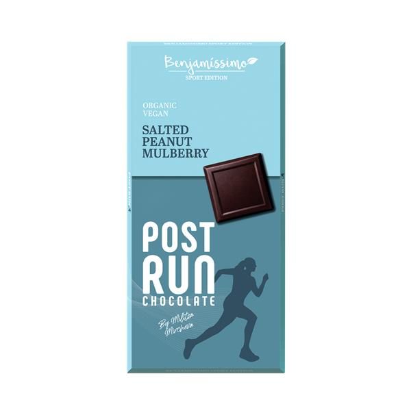 Chocolate Biológico Com Amendoins E Amoras Brancas Post Run