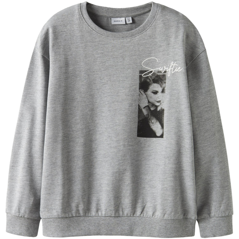 Køb Name It Grey Melange Nkfjixis Cicons Rlx Sweat Unb Sky