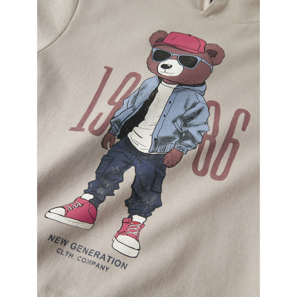 Køb Name It Chateau Gray Nkmdobs Ls Nreg Sweat Wh Unb Box
