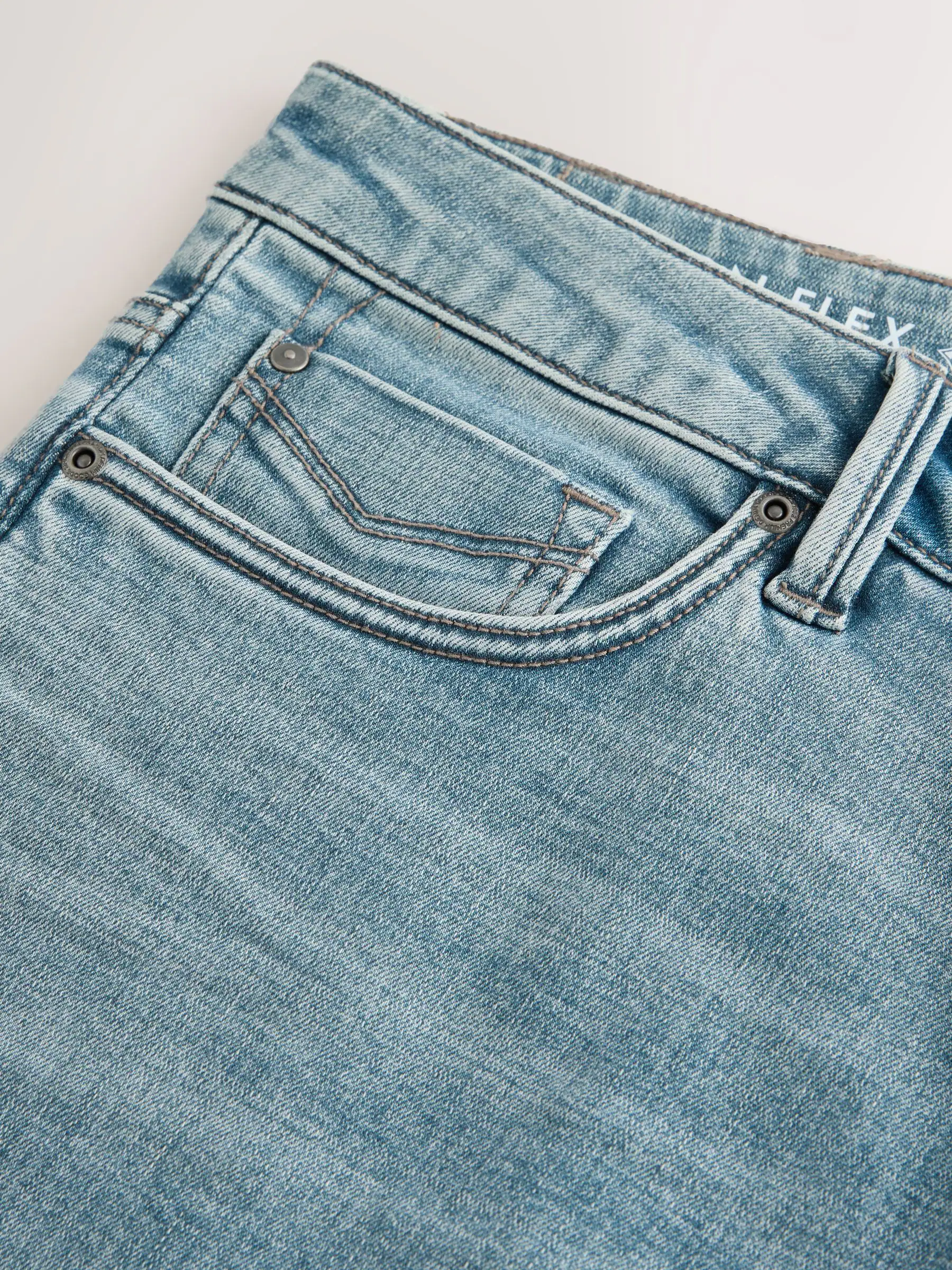 Lichtblauw - Straight fit - Motionflex jeans