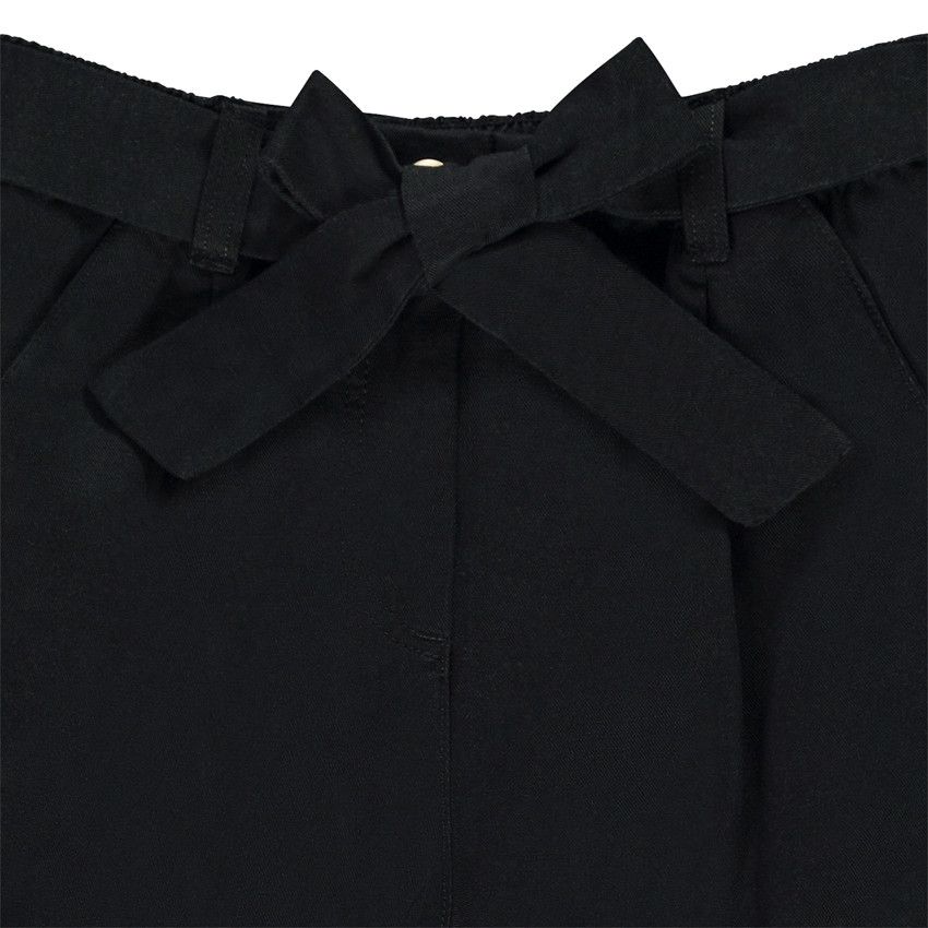 Pantalon style cargo uni avec ceinture pour fille - Gris foncé