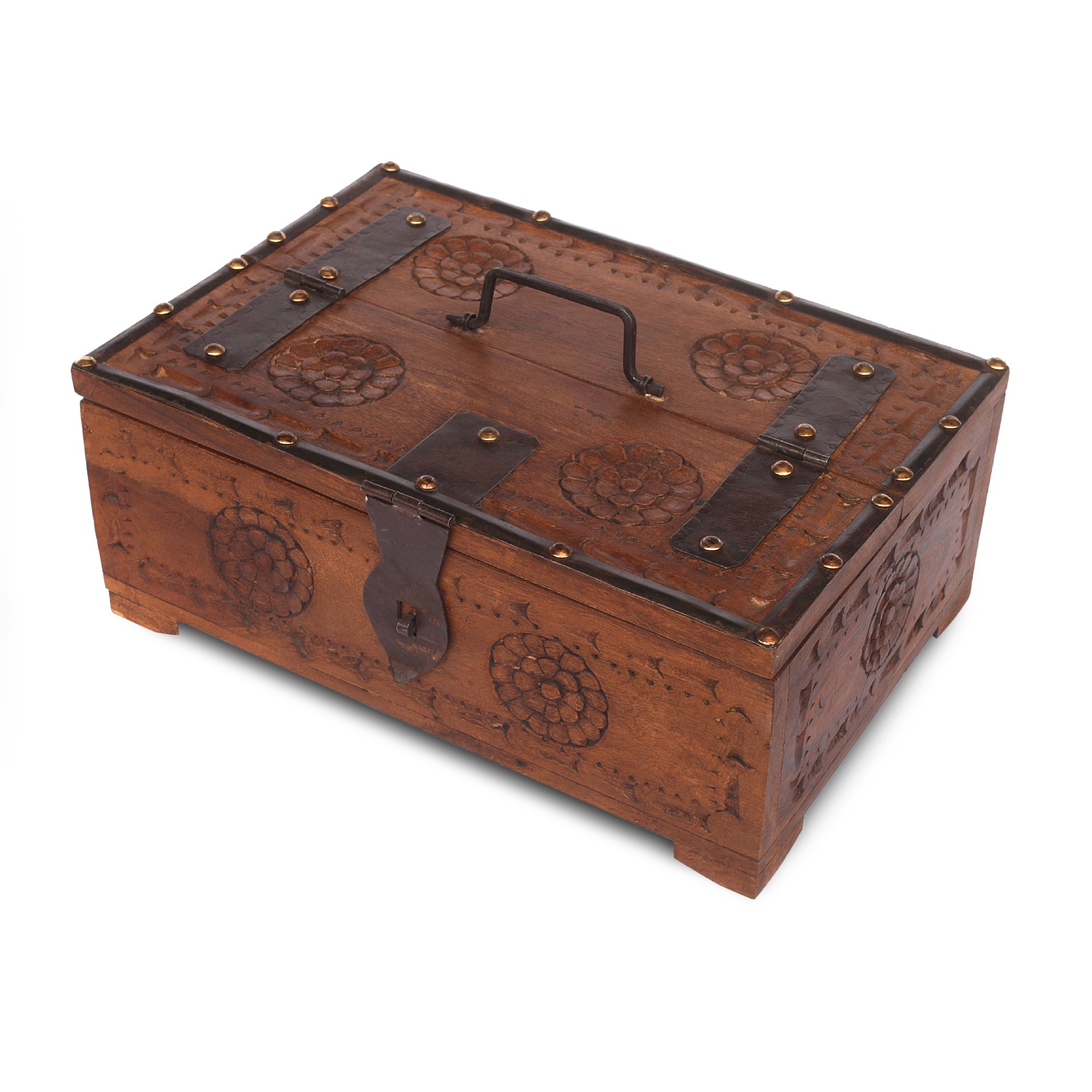 Palisander-Truhe, natur, B 37 cm, L 22 cm, H 12 cm von fischer's lagerhaus
