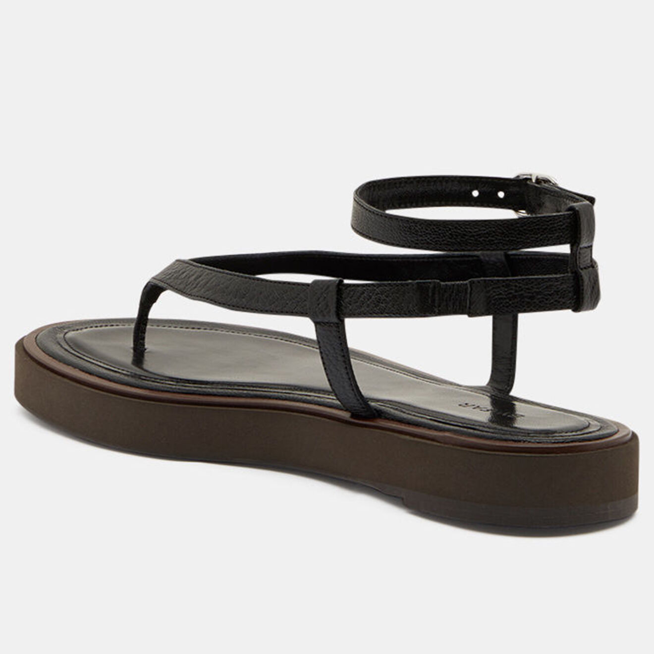 By Far Sandales en Cuir noires