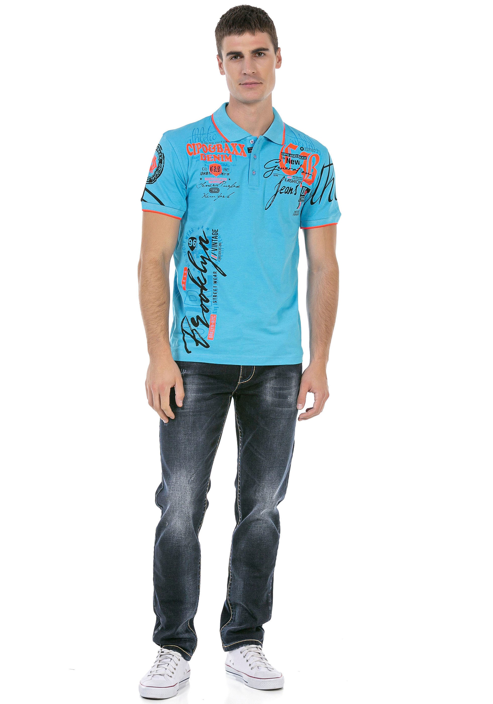 Cipo & Baxx Regular-fit-Jeans , mit markanter Waschung