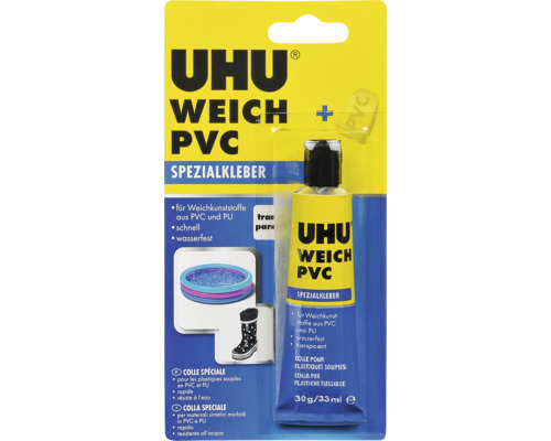 UHU Speciale Lijm Zacht + PVC Transparant 30 g