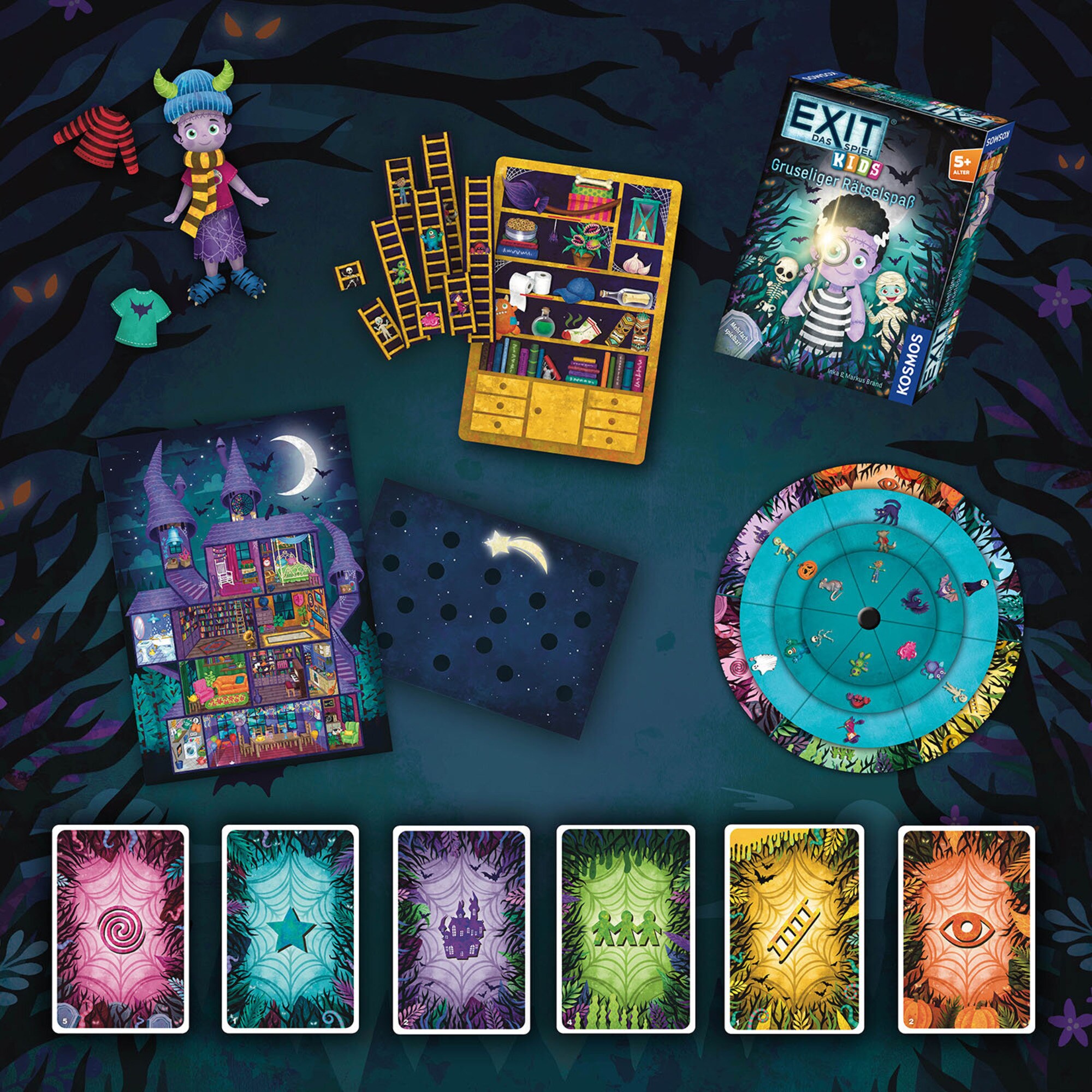 Kosmos Partyspiel EXIT - Das Spiel Kids: Gruseliger Rätselspaß