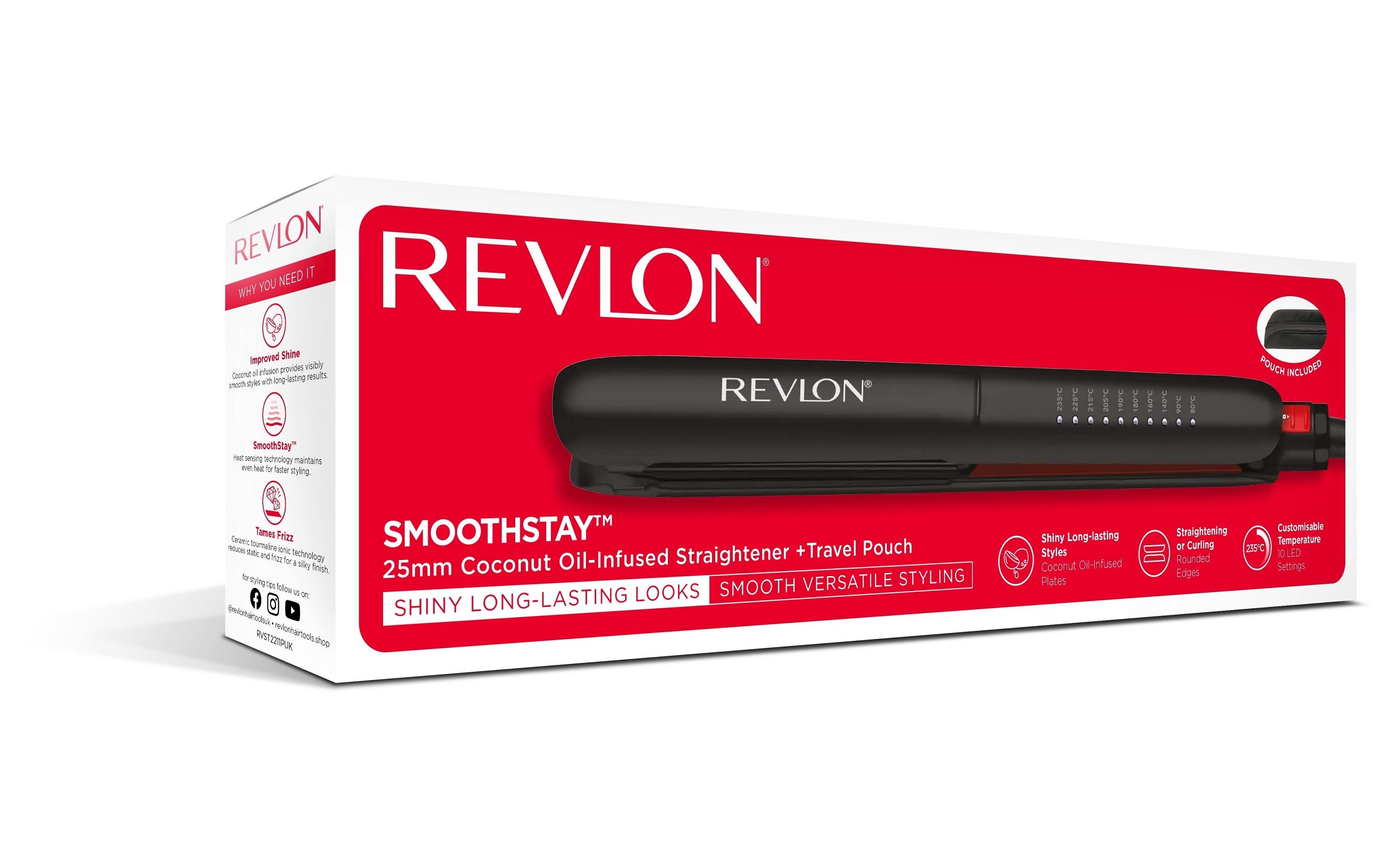 Haarglätter SmoothstayGlätteisen mit Kokosöl-Infusion