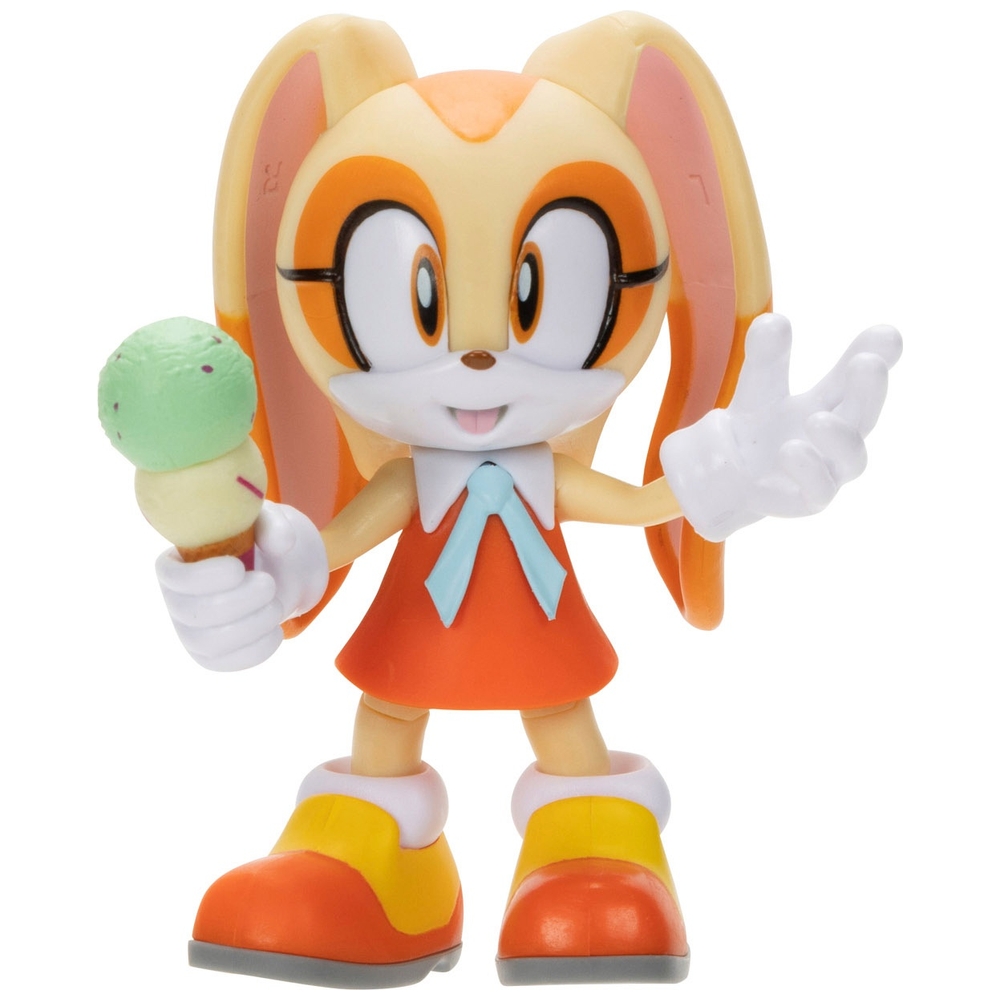 Sonic the Hedgehog 10 cm moderne cremefarbene Figur mit Ring