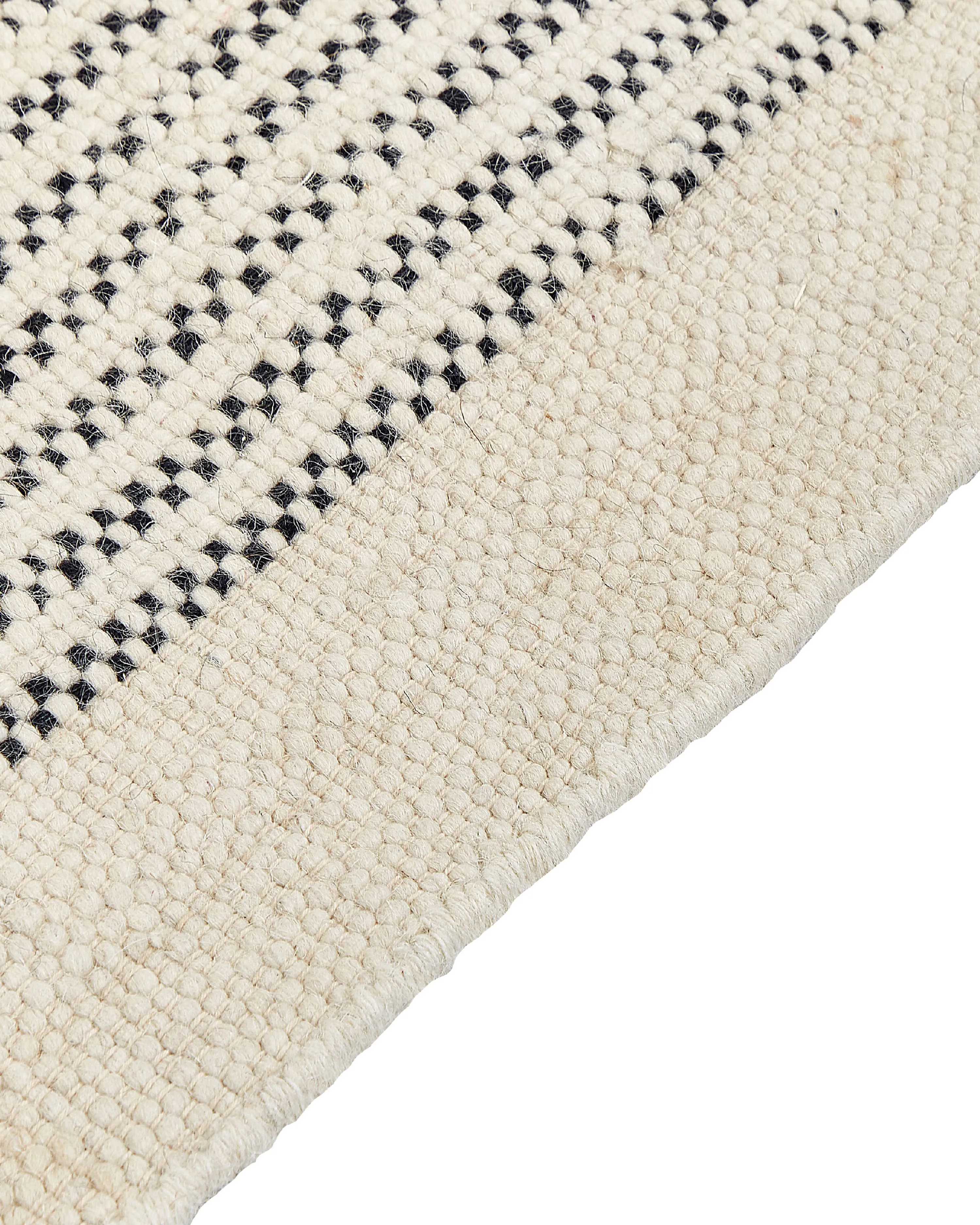 Vloerkleed DIVARLI Beige 160 x 230 cm Wol