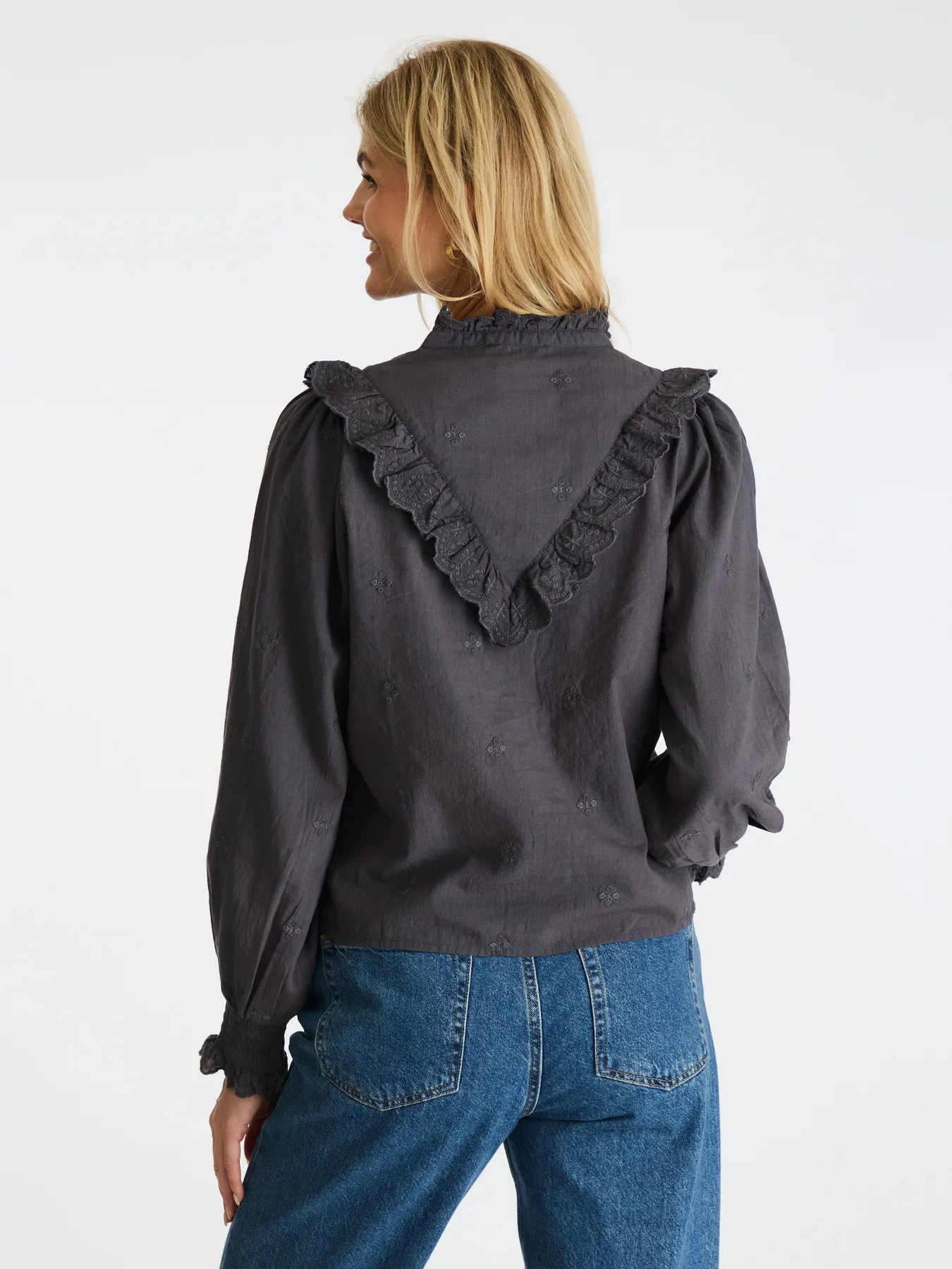 Neo Noir Degas Blouse dark grey