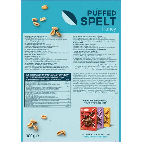 Bio Puffed Spelt Honey