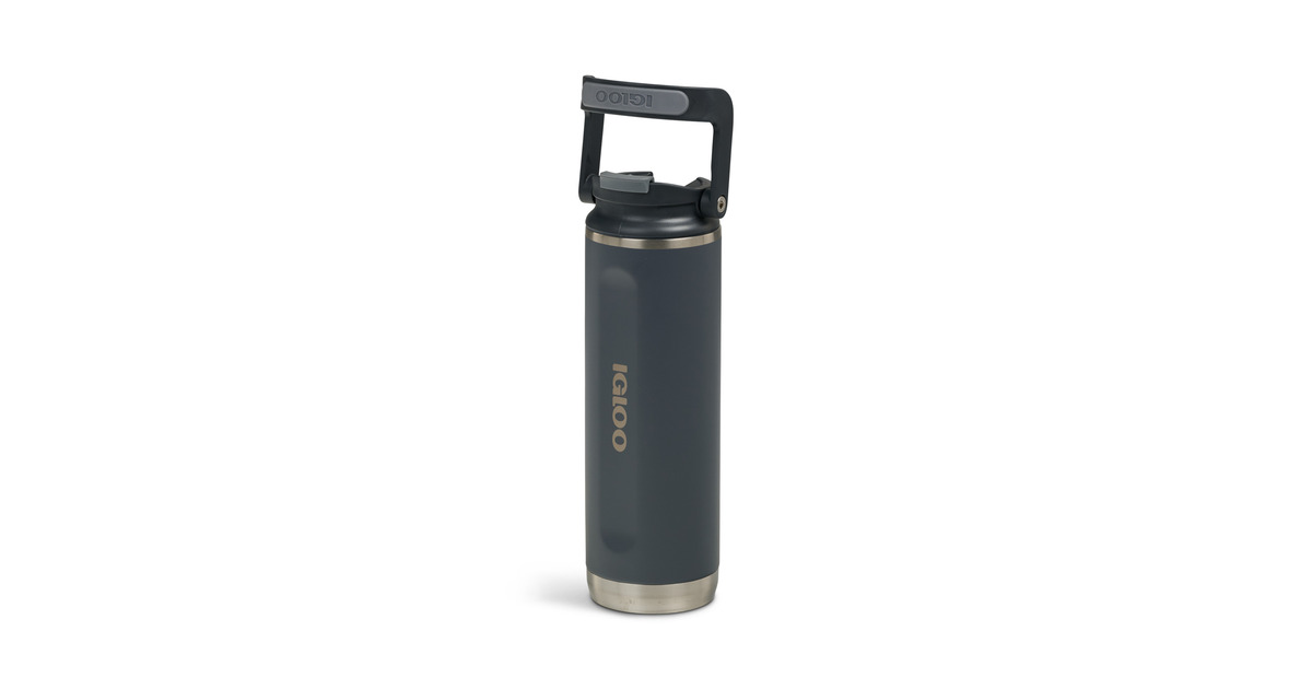 IglooFlip ‘n’ Sip Tumbler 20 oz, 0,59 liter drinkfles  (Carbon)