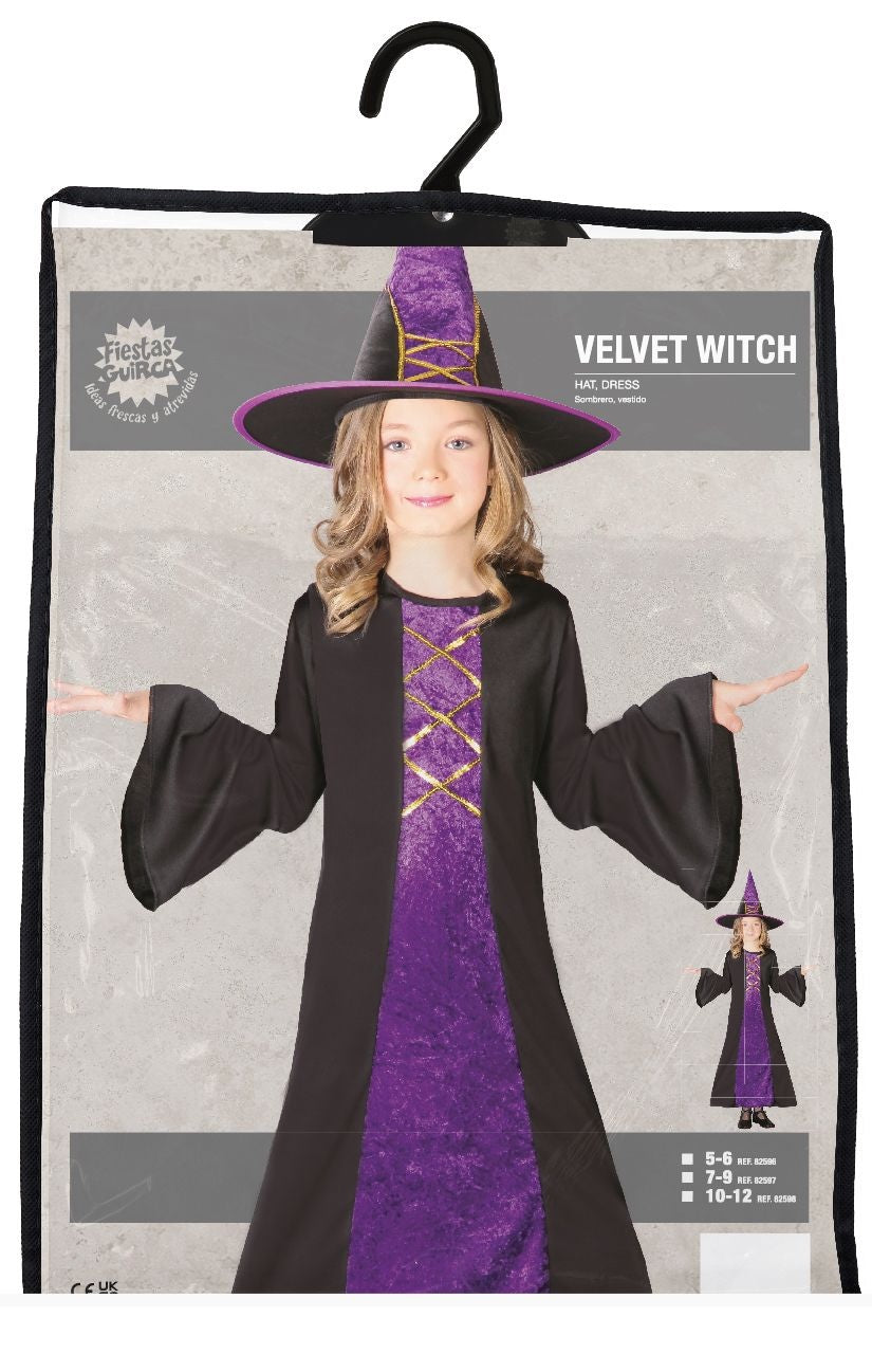 Heks Halloween Kostuum Kind fluweel