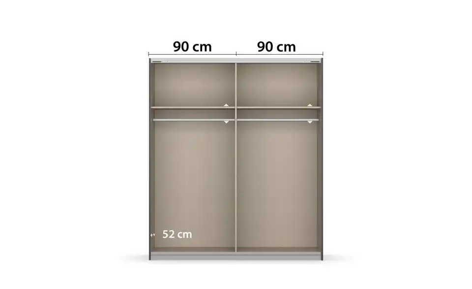 Schwebetürenschrank Mosbach 2 Stück 181 cm