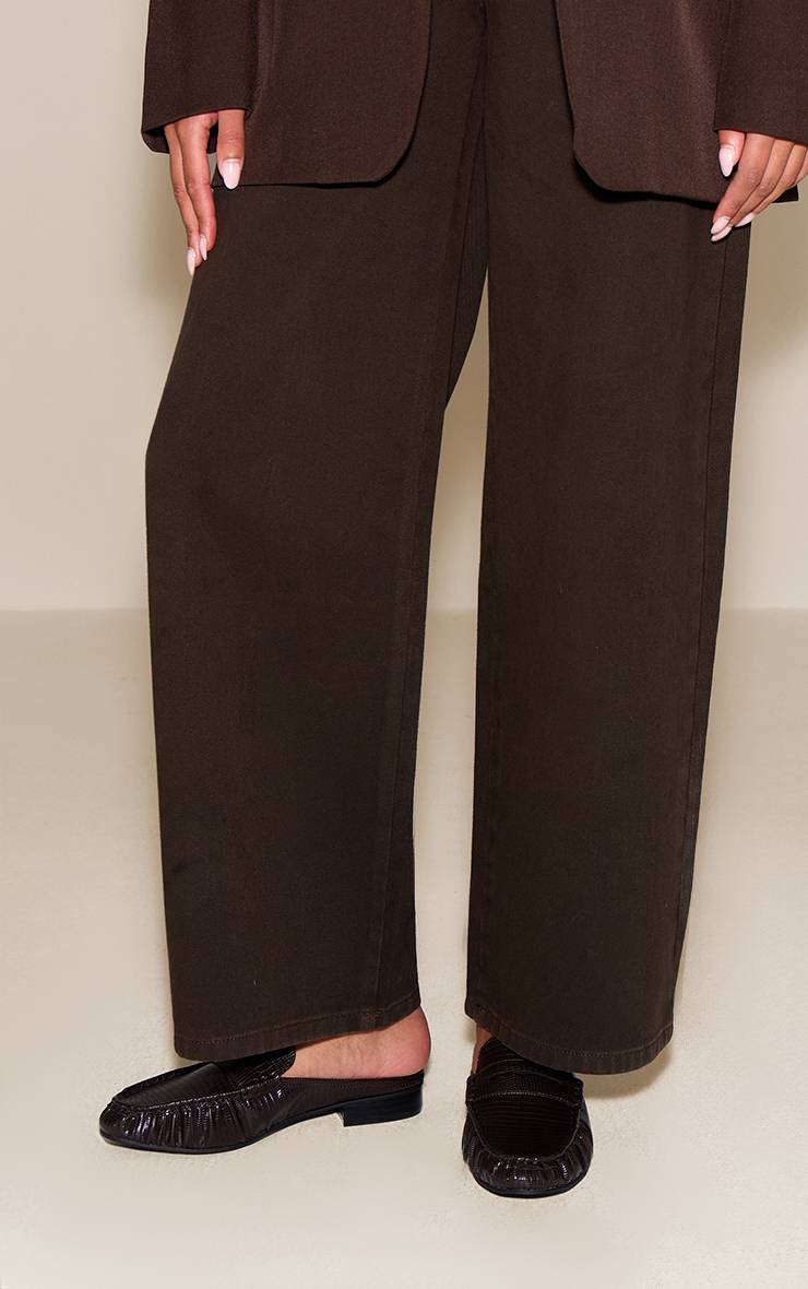 Marron Mocassin En Daim